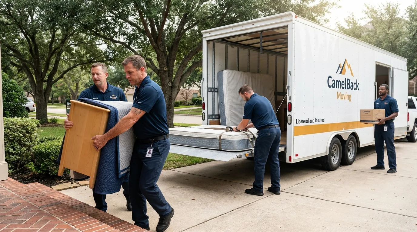 Crew loading residential truck for cross-state move from Stanford, KY